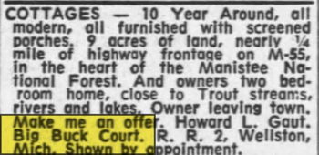 Big Buck Court - May 20 1965 Article (newer photo)